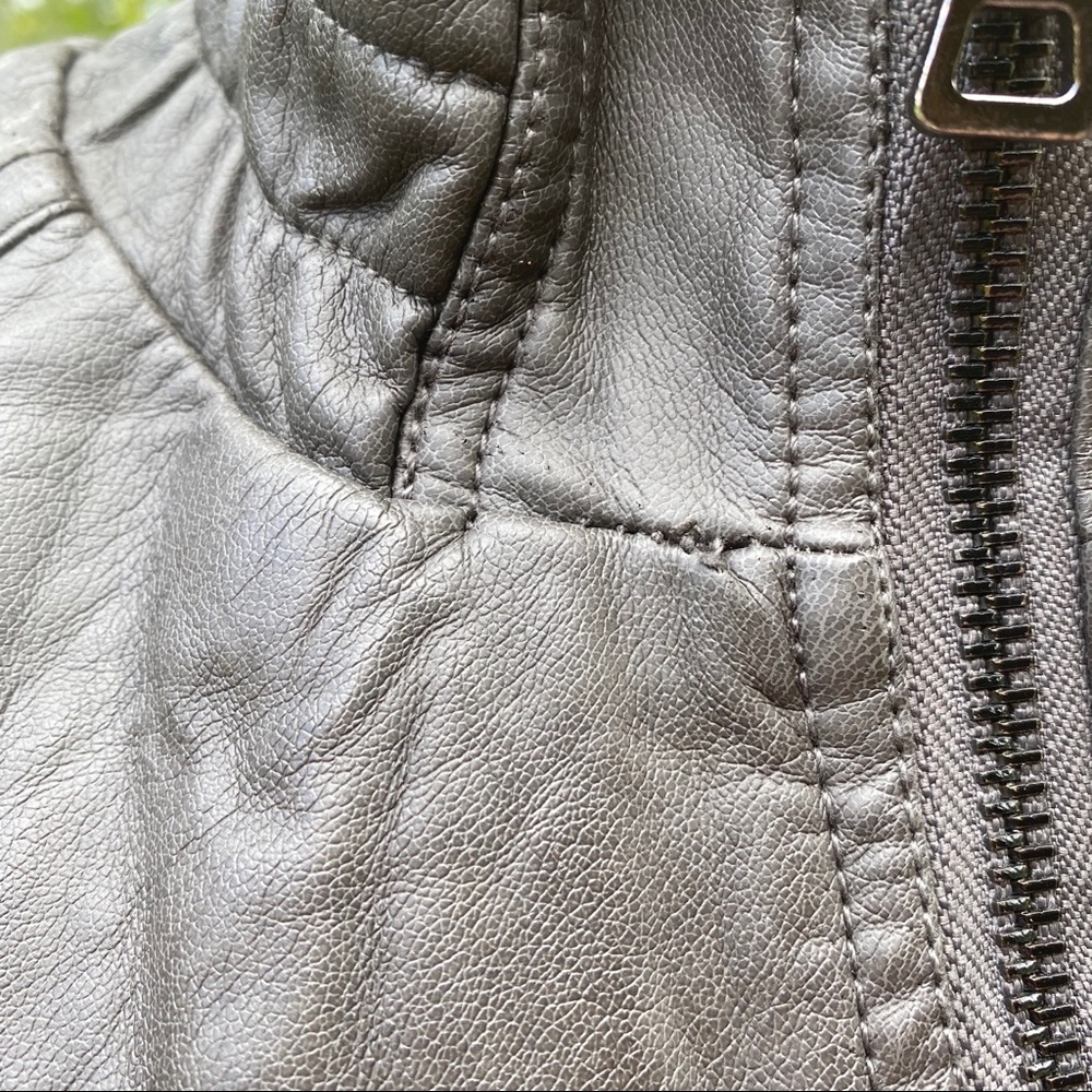❌SOLD❌ Aldo Vintage Moto Zip Jacket - Picture 3 of 16